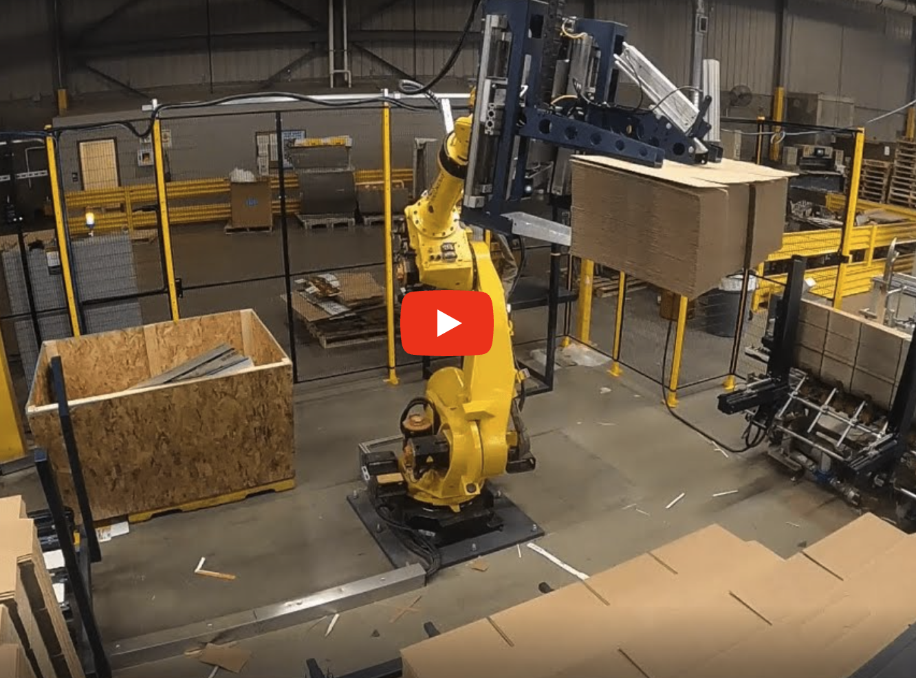 Accurate Box Company's Folder-Gluer Prefeeder Robotic System - Rigorous